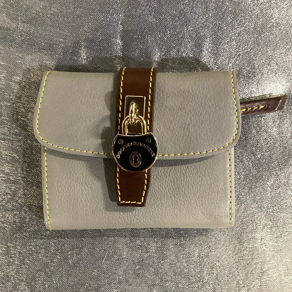 Dooney & Bourke Gray and Brown Wallet